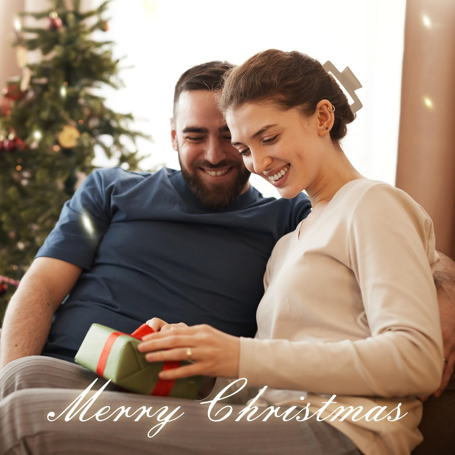 Auseibeely 6 Pack Square Claw for Women Girls, 3.5" Medium Non-Slip Rectangular Matte Clips Strong Hold Jumbo Hair Styling Accessories, Ideal for Gifts, Cool - Morandi image number 3