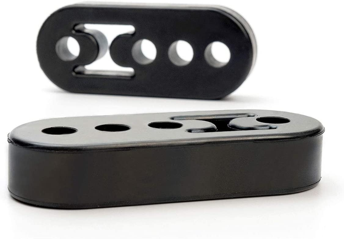 Norsmic Exhaust Rubber Hanger 2-Pack, 3 Holes Diameter 12Mm (0.47Inch), High Density Rubber Isolator Insulator Bushing Bracket Mount for Vehicle/Car/Auto Muffler image number 4