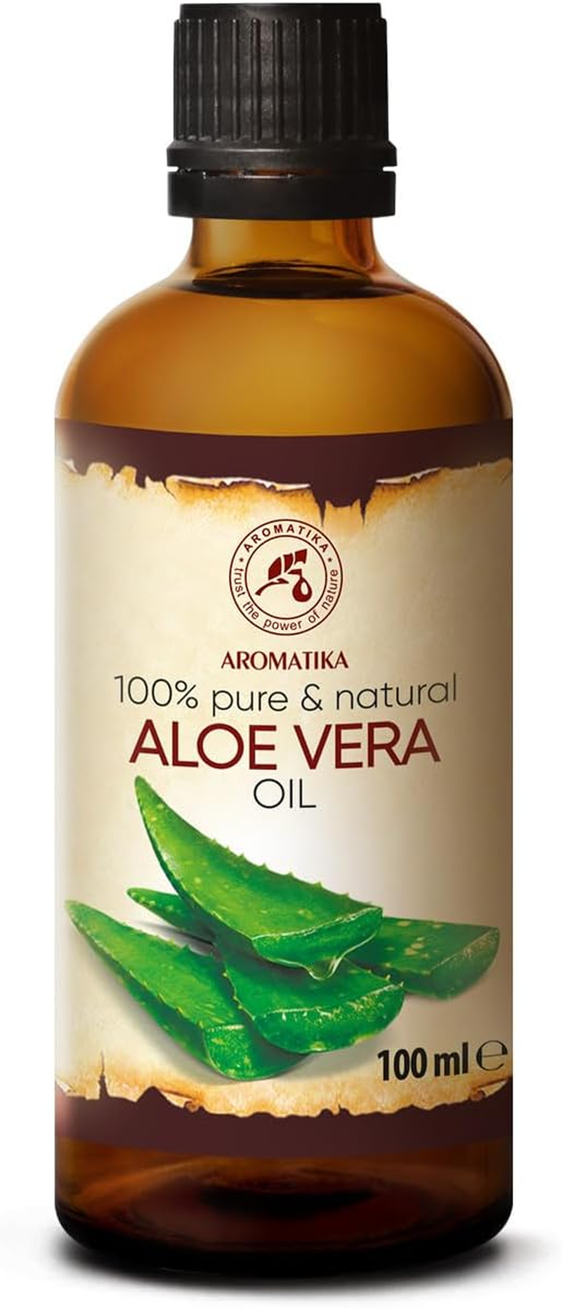 Aloe Vera Carrier Oil 100Ml - 100% Pure & Natural - Aloe Barbadensis - Ideal for Skin - Nails - Lips - Hair Growth - Scalp - Beard - Face Glowing & Body Care - Aloe Vera Oils - for Women Men Baby