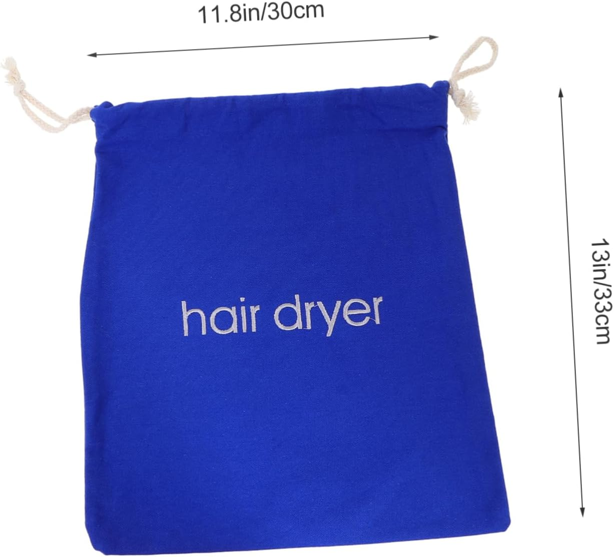 LOLIPPYY Canvas Tote Bag for Hair Dryer Storage Reusable Travel Pouch Easy Zipper Closure Wall Mountable Dustproof Hair Dryer Container image number 5