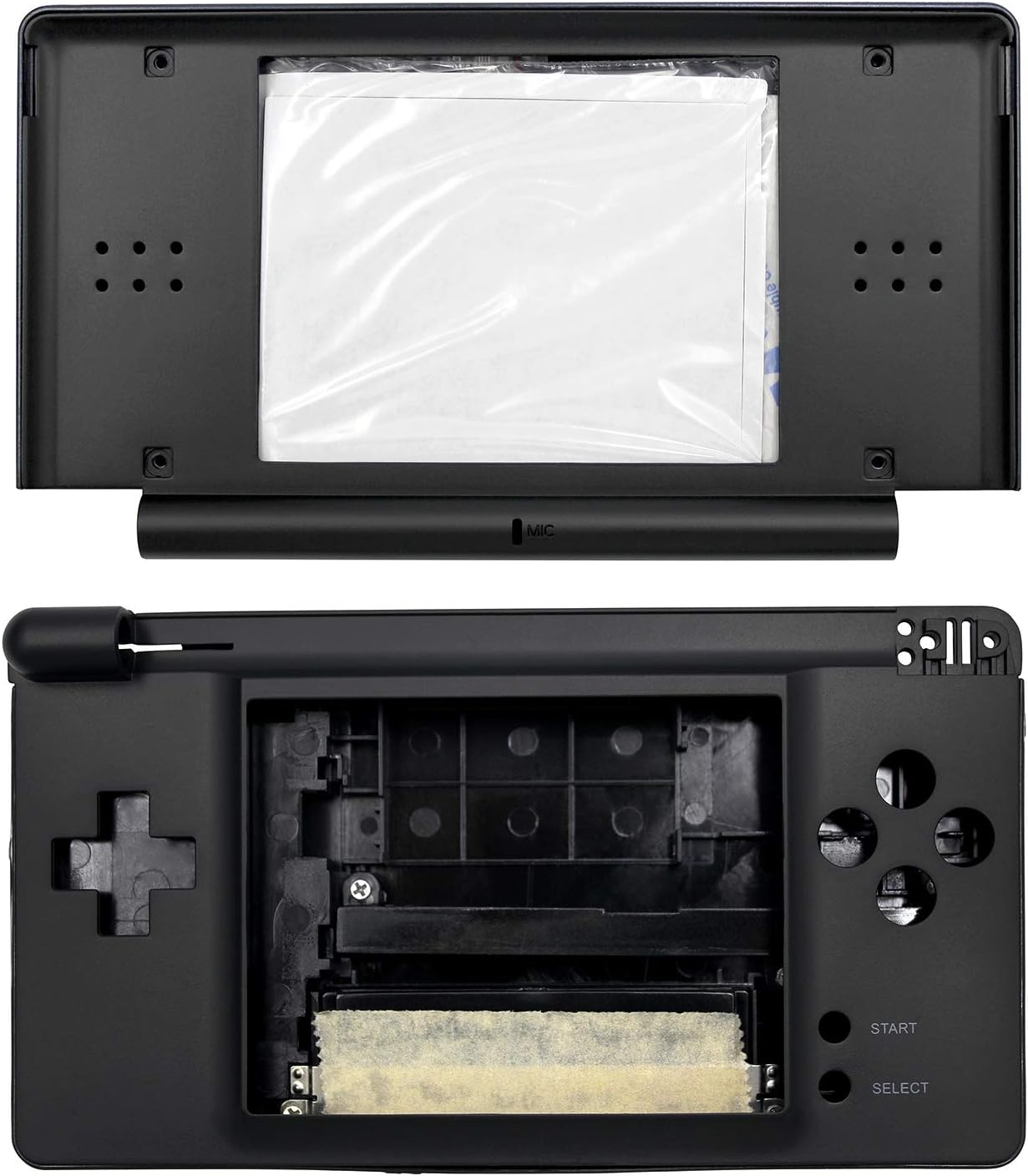 OSTENT Full Repair Parts Replacement Housing Shell Case Kit Compatible for Nintendo DS Lite NDSL Color Blue and Black - Blue-Black image number 2