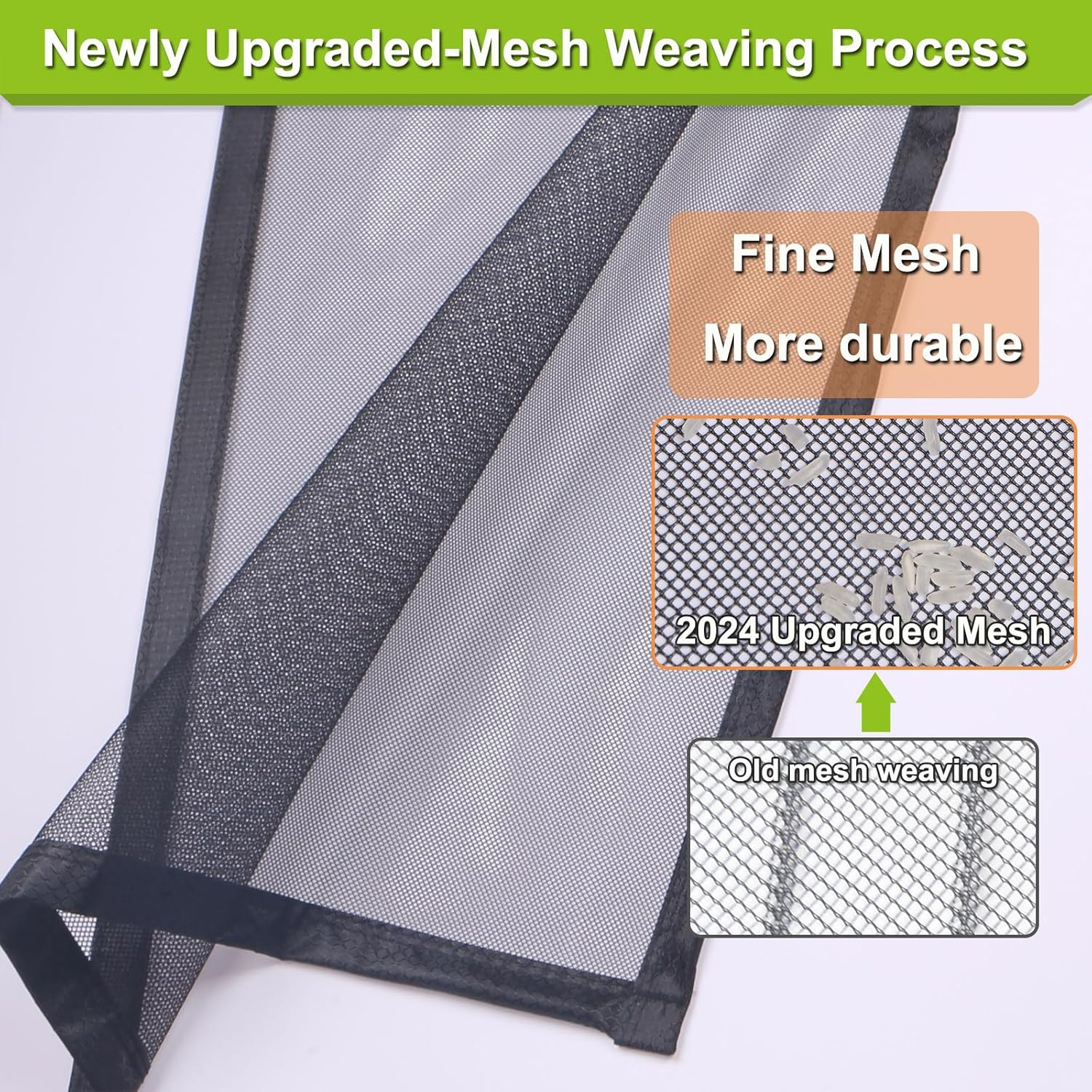 Risareyi Magnetic Fly Screen Balcony Door, 120 X 230 Cm, Black Fly Screen Door, Window, Magnetic Insect Protection Balcony Door, No Drilling with Strong Magnets, Self-Closing for Patio Door, Sliding image number 3