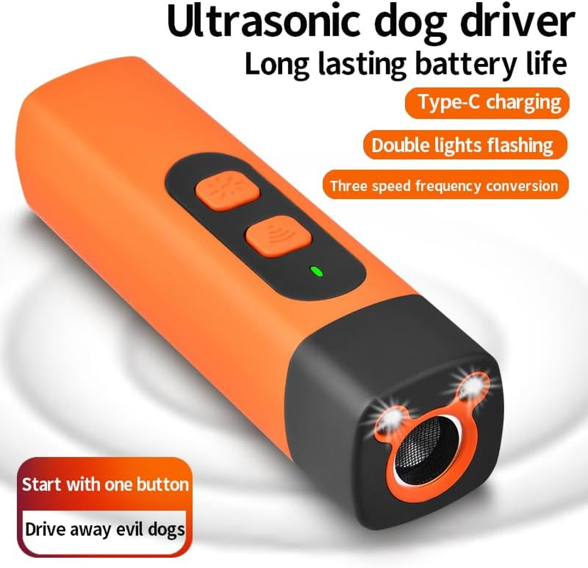 2024 Dog Bark Repeller, Rechargeable Sonic Dog Repeller, 25Khz Safe Sonic Frequency Transmitter, anti Barking Device for Dogs, Training Tool image number 3