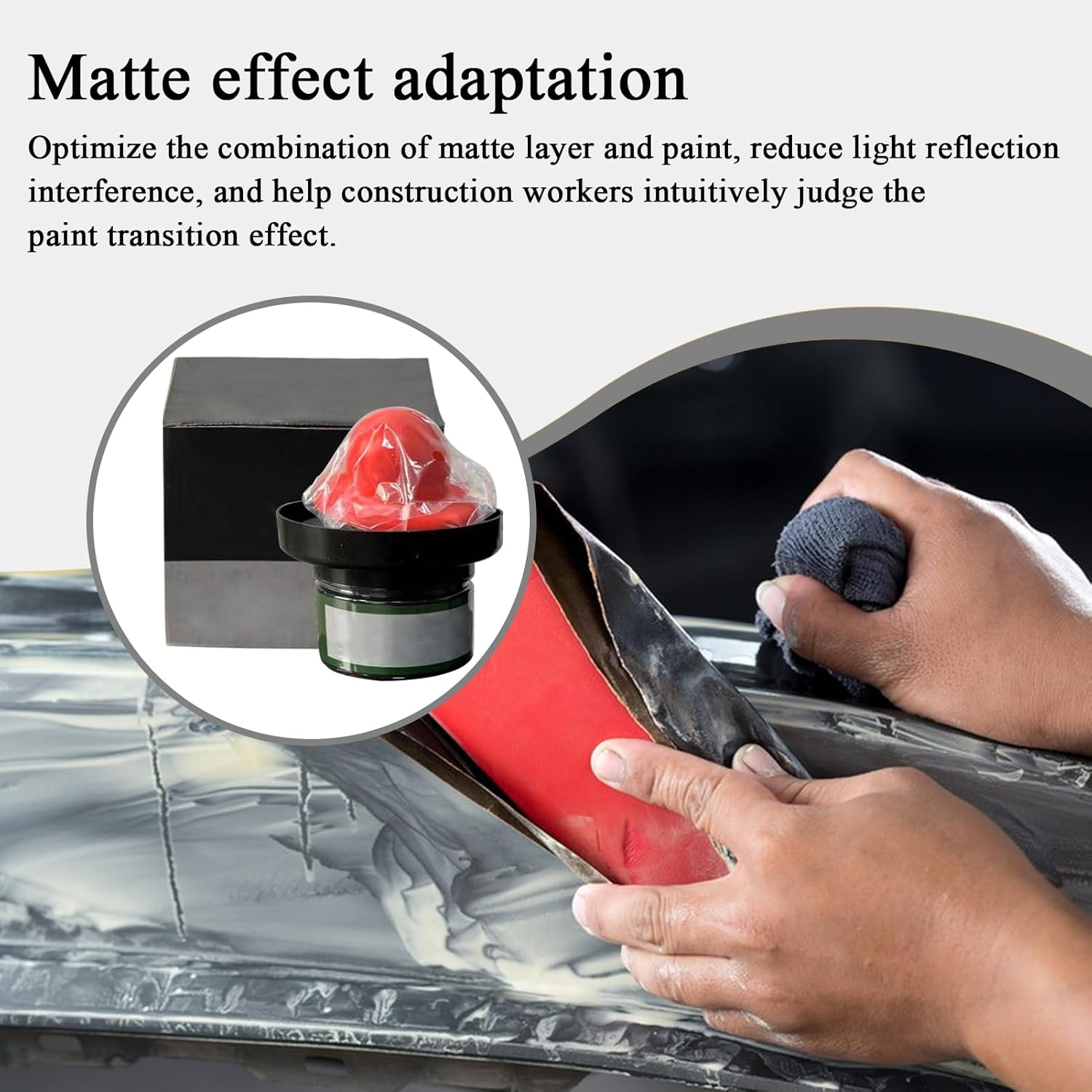 Car Paint Guide Coat Powder - Dry Guide Coat Powder for Car Paint - Metal Sanding Supplies Finds Pinholes for Refinishing Technicians Restoration Crafting Projects image number 5