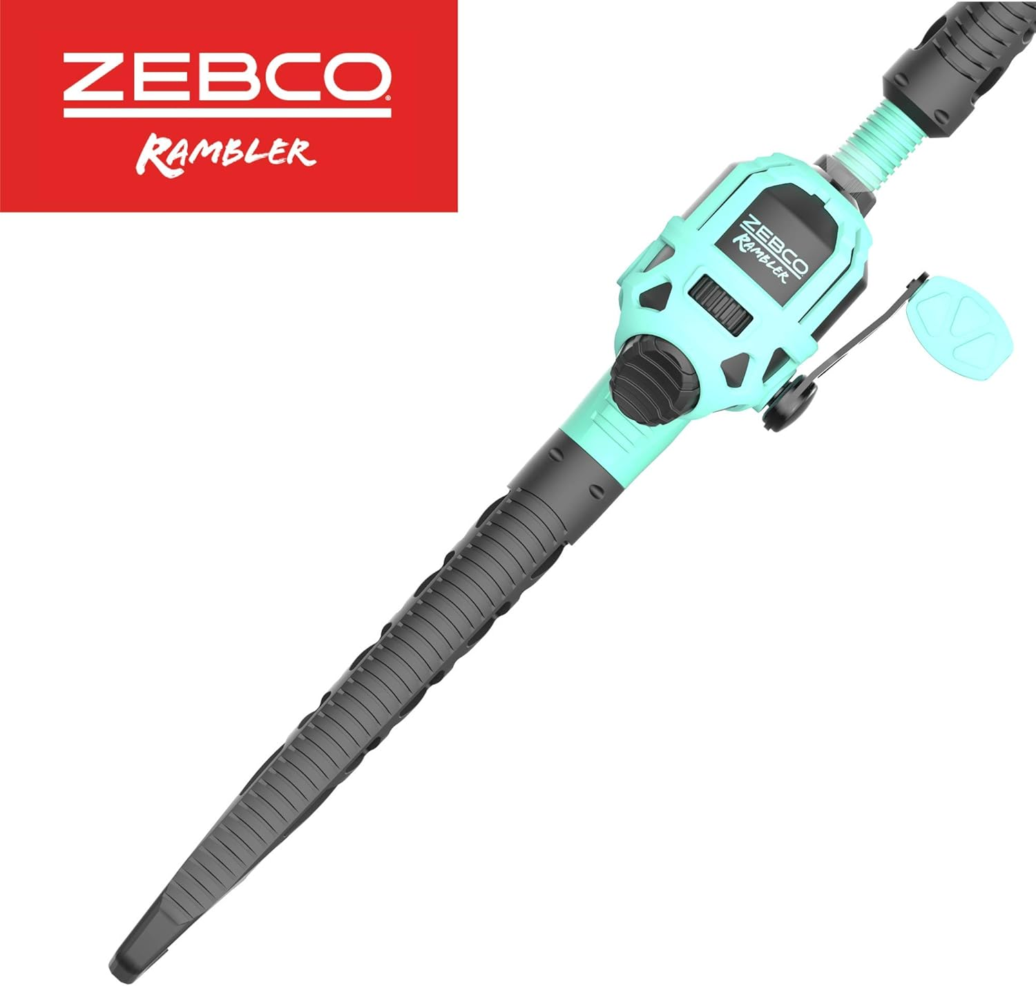 Zebco Rambler Fishing Reel and Rod Combo, Durable Fiberglass Rod with Built-In Carabiner, Patented No-Tangle Reel, Pre-Spooled with 8-Pound Zebco Fishing Line image number 3