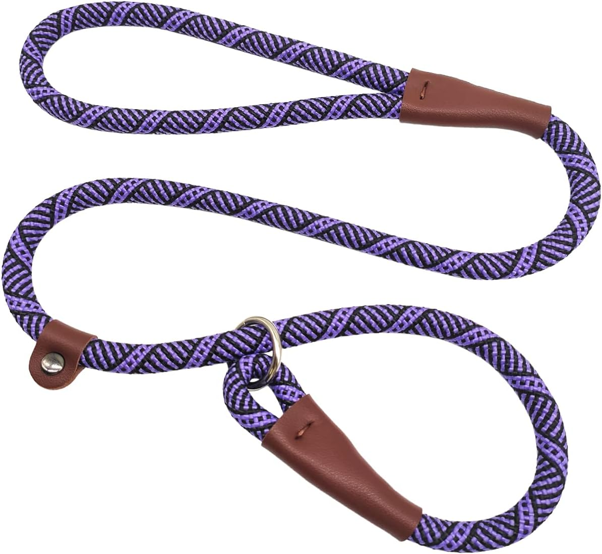 SEPXUFORE 3 FT Slip Lead Dog Leash, 1/2 Inch Rope Dog Walking and Training Lead, No Pull Strong Nylon Leash Great for Medium and Large (Red)