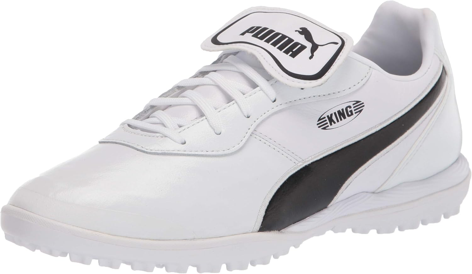 PUMA Unisex Adults' King TOP TT Football Boots, Black White