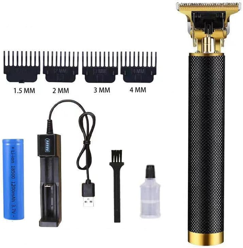 AIMALL Men&rsquo;S Portable Electric Hair Trimmer Clippers Beard Shaver Cutting Cordless, USB Rechargeable, Titanium Ceramic Blade, Low Noise, 240 Minutes Runtime - Black image number 3