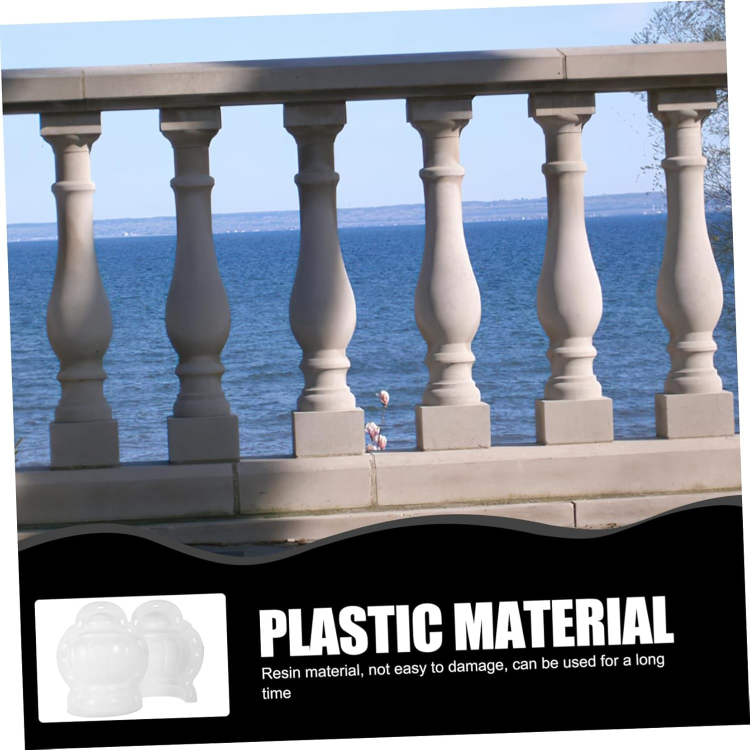 Yardenfun Roman Column Mold for Concrete Balustrade Decoration Versatile Garden Pathway and Fence Edging Mold for Stylish Outdoor Landscaping image number 1