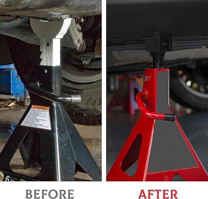 Universal Car Lift Jack Stand Pads &ndash; Heavy Duty Rubber Pads for Jack Stand Support, Floor Jack, Anti-Slip Rail Slotted Pads &ndash; Compatible with Sedan, SUV, Trucks & More &ndash; Durable Repair Tools (8 PCS) image number 5