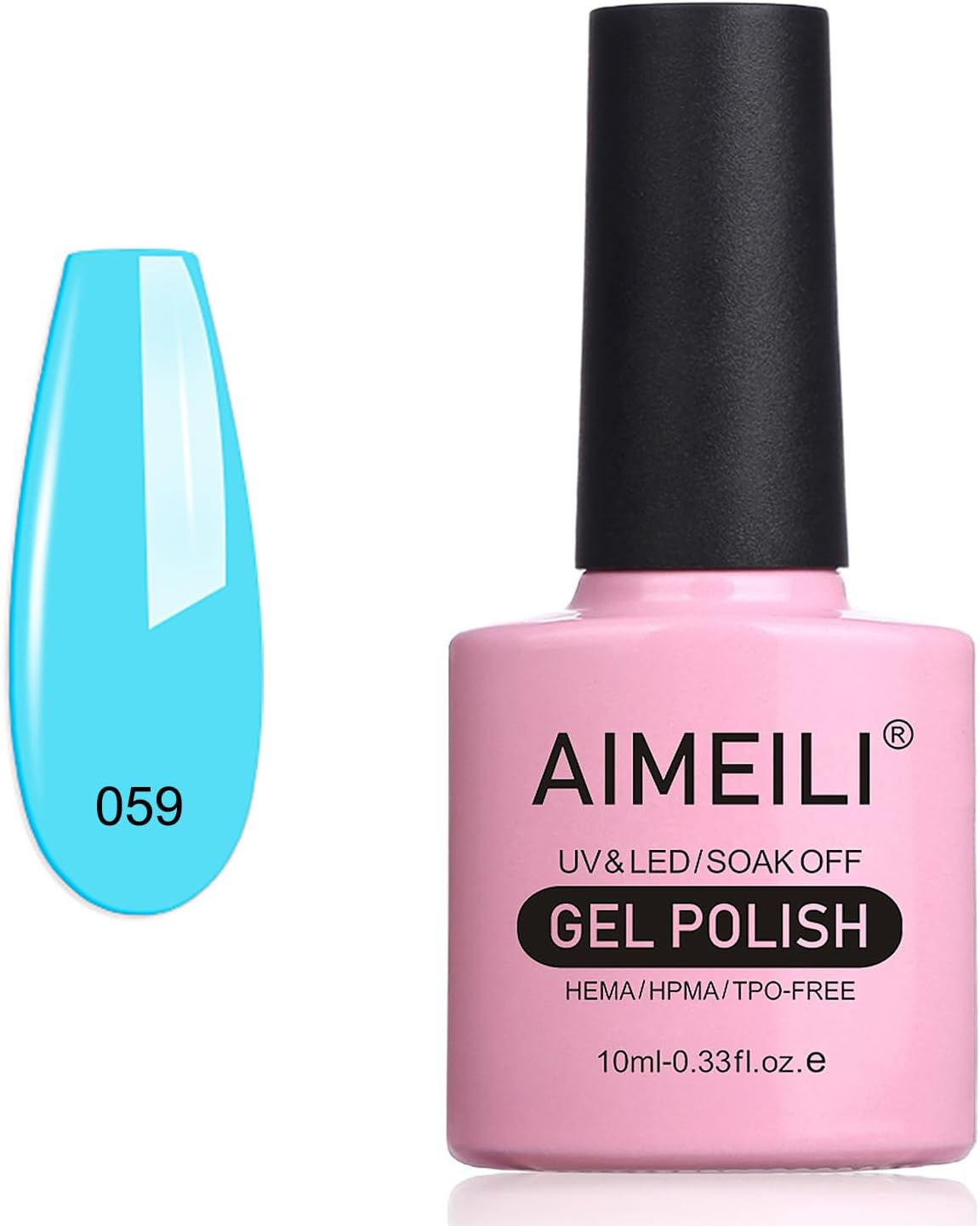 AIMEILI Soak off UV LED Gel Nail Polish - Neon Pacific (059) 10Ml image number 5