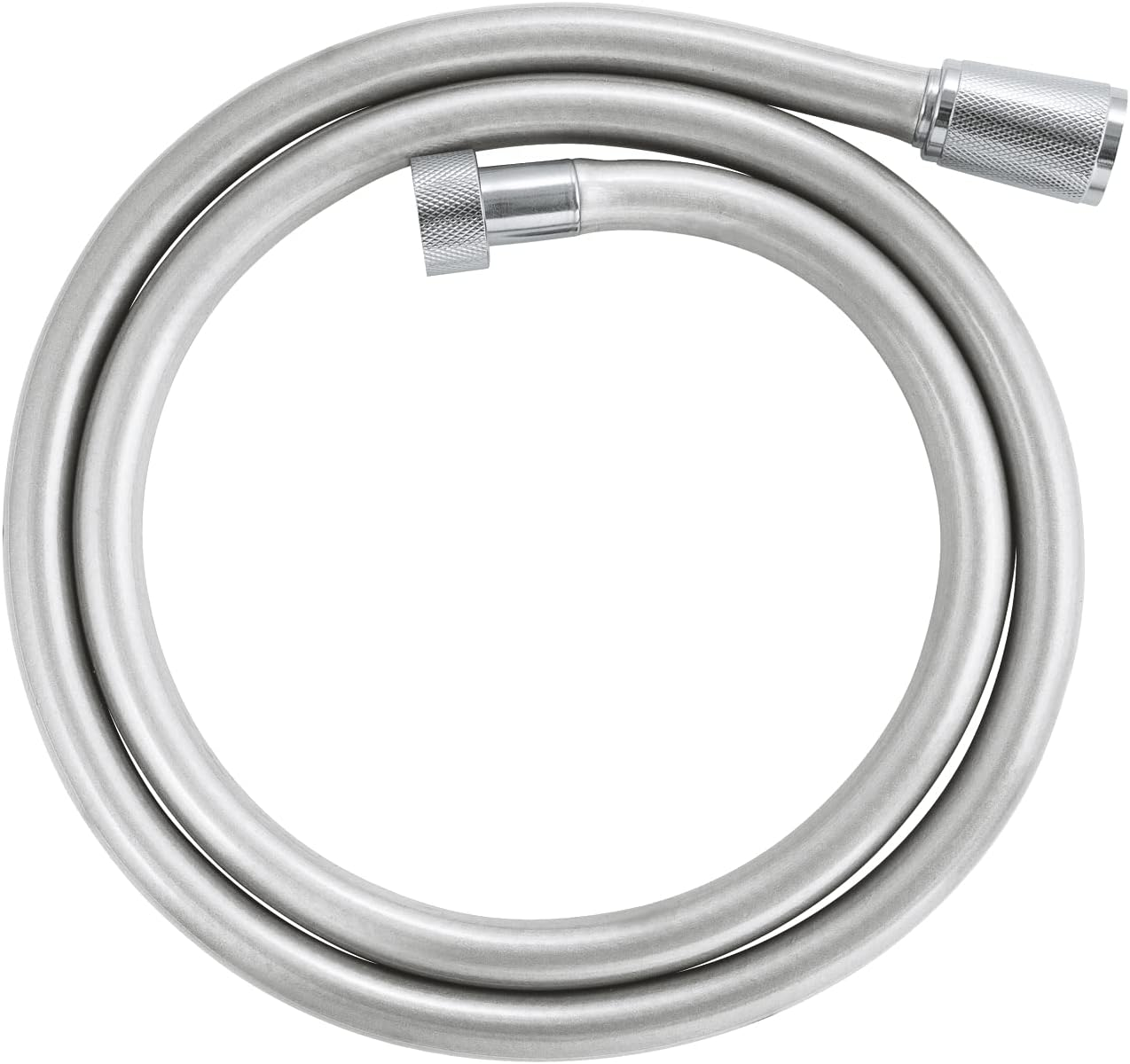 GROHE Vitalioflex Silver Long-Life Twiststop - Shower Hose 1 M (Tensile Strength 50 Kg, Pressure Resistance up to 12 Bar, Heat Resistance 75&deg;C, Universal Connection G 1/2'' X 1/2''), Chrome, 22111000 image number 2