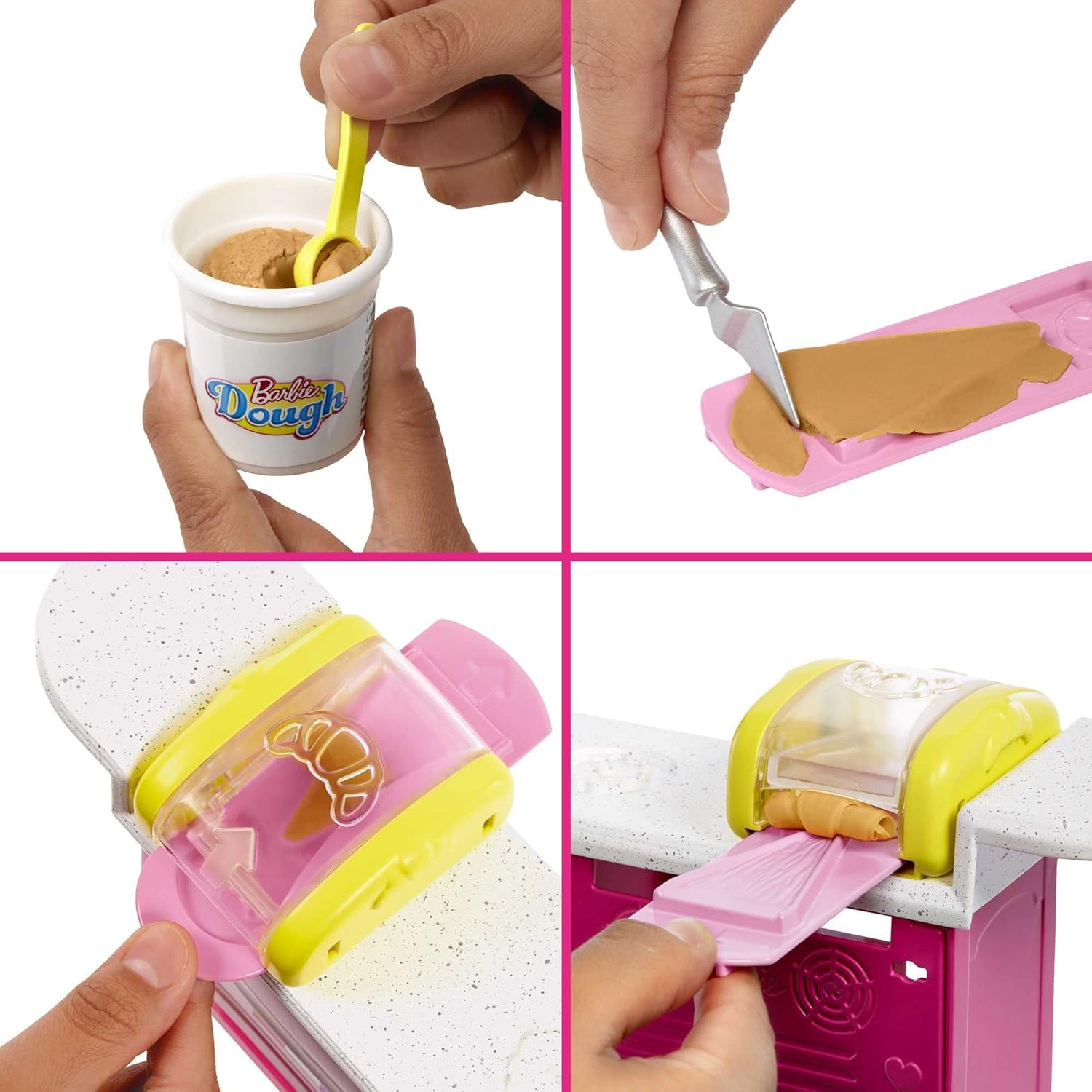 Barbie Doll and Accessories, &ldquo;Malibu&rdquo; Doll and 18 Pastry-Making Pieces Including Sculpting Dough and Molds, It Takes Two Caf&eacute; Playset