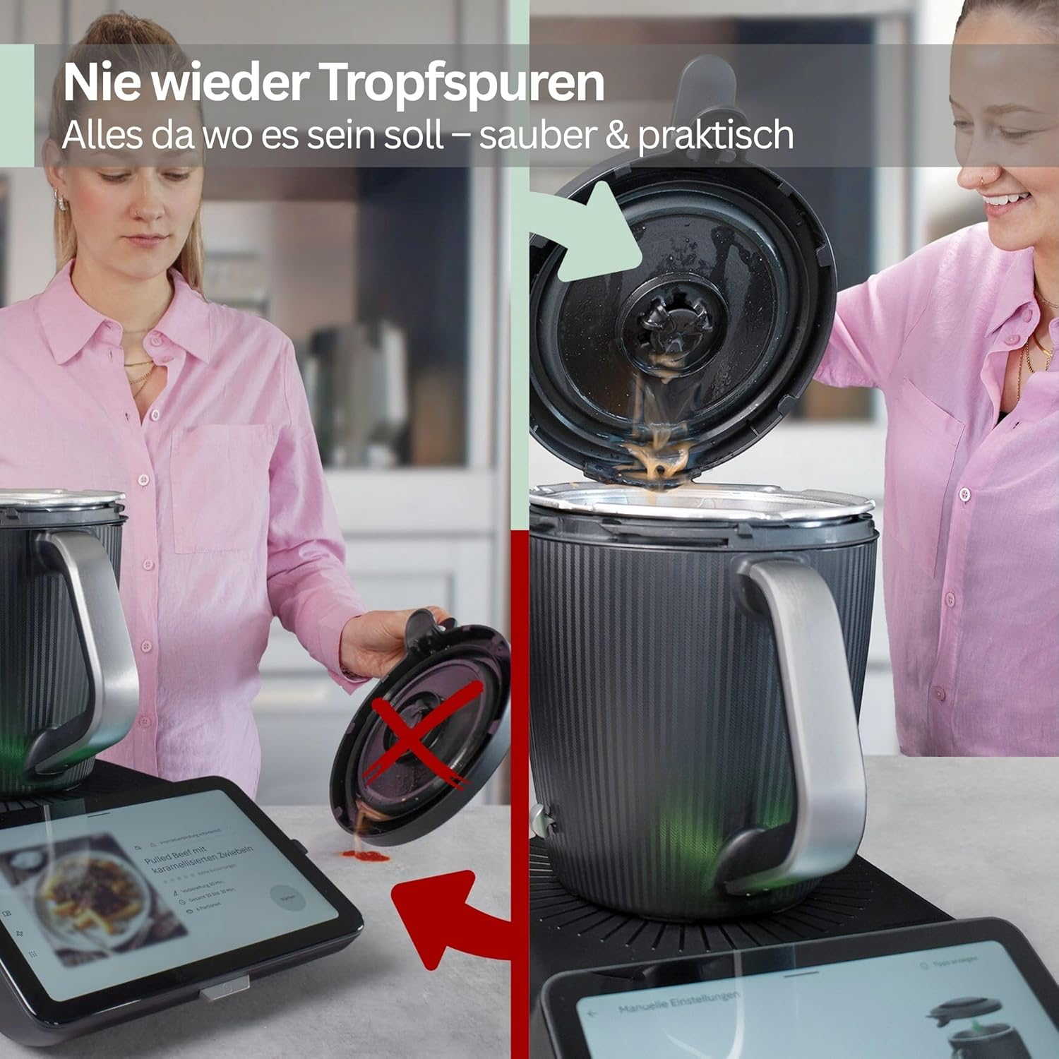 Leckerhelfer Lid Holder - Compatible with Thermomix TM7 - Perfect Holder Suitable for the Thermomix TM7 | Practical, Stable & Perfect Fit image number 6