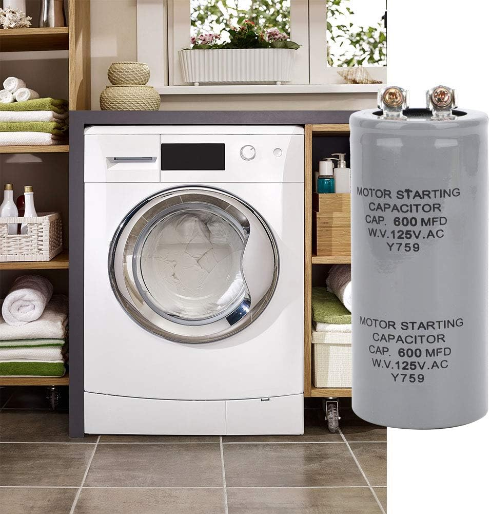 Capacitor, Capacitor CD60 600MFD 125VAC Motor Started Capacitor 43X102Mm, CD60 Motor Start Capacitor 600MFD AC Starting Capacitor image number 5