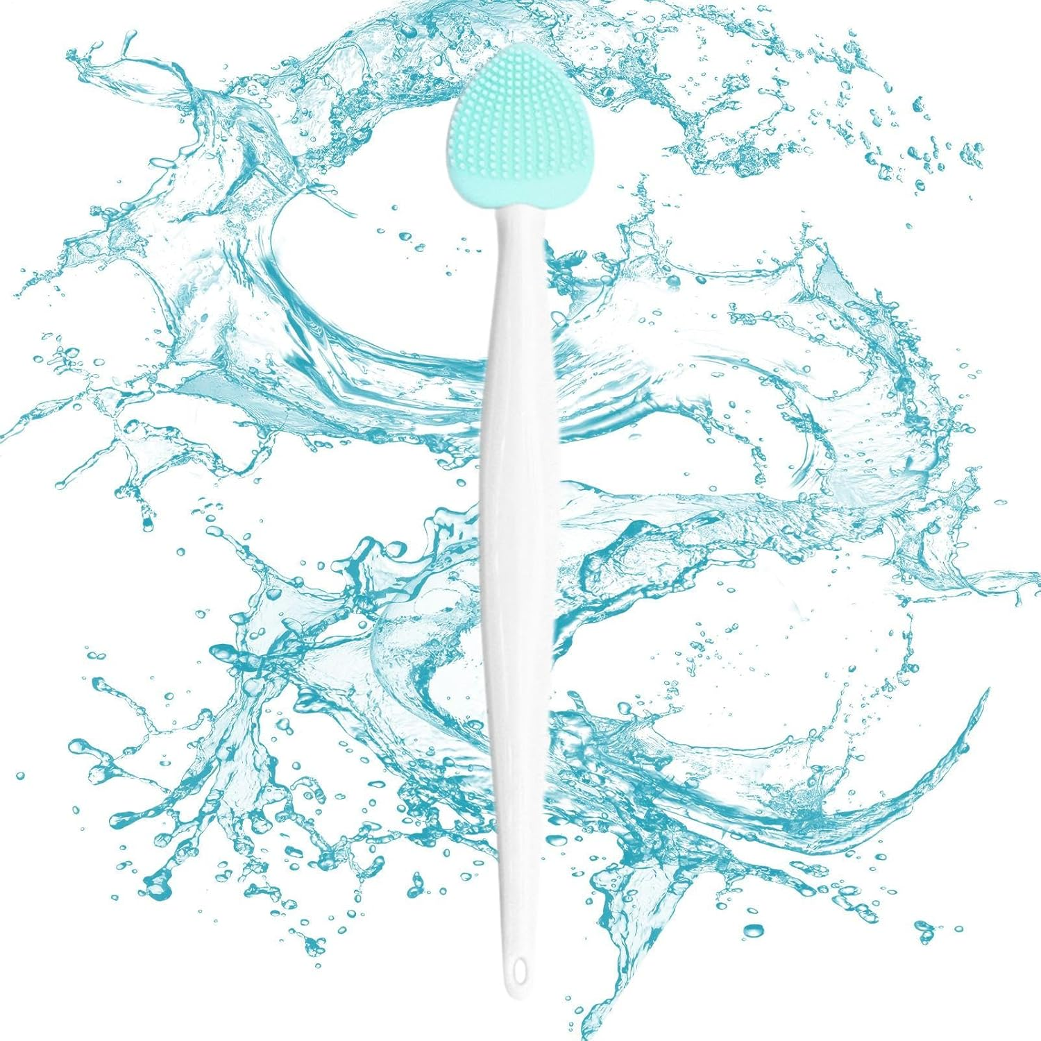 Pore Scrubber, Handheld Silicone Pore Cleaning Brush, Double-Sided Nose Cleansing Fine Brush for Women - Pink image number 7