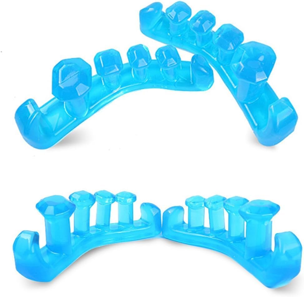 Gel Toe Separator Stretchers Relieve Pain Bunion Corrector Hammer Toes for Yoga and Sports Activities (Large)
