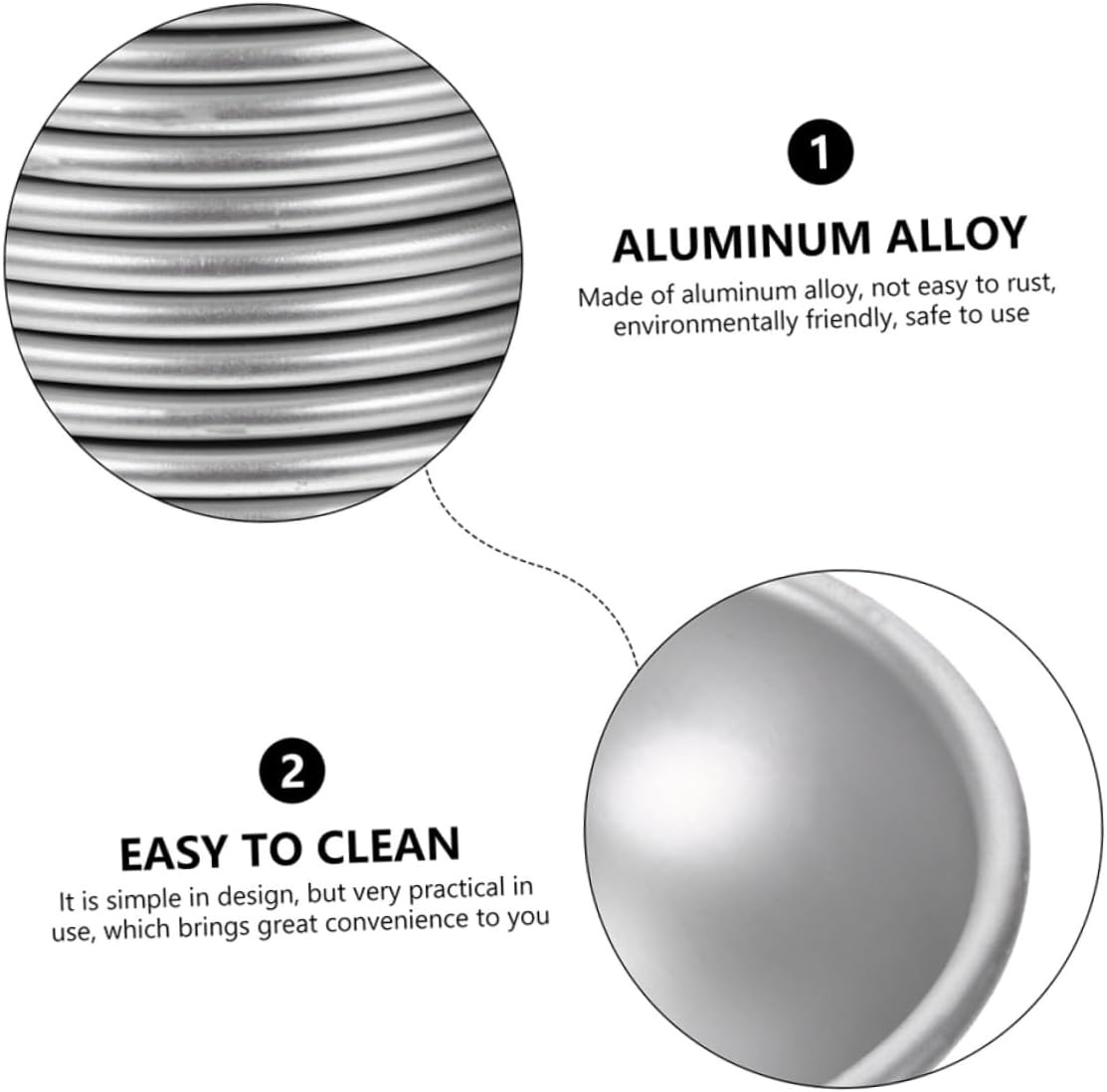 10Pcs Aluminum Mold DIY Bath Bomb Salt Mold Crafting Baking for Making Bath Bombs and Cakes at Home