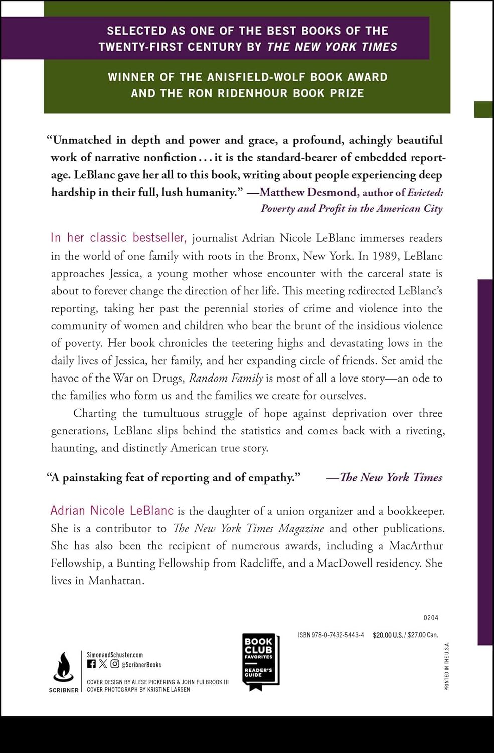 Random Family: Love, Drugs, Trouble, and Coming of Age in the Bronx image number 1