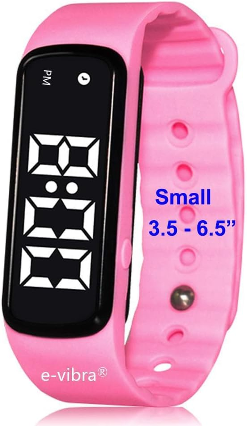 E-Vibra Potty Training Watch - Silent Vibrating Alarm Medical Reminder Watch - with Timer and 12 Daily Alarms