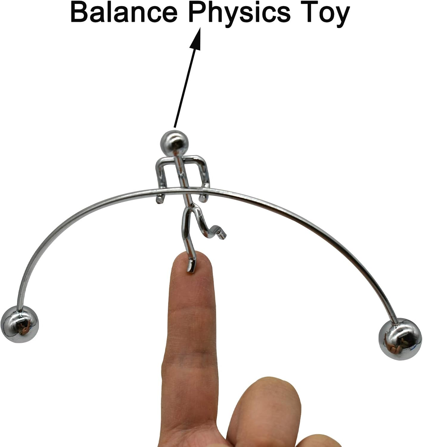 Maydahui Balance Physics Toy Desk Kinetic Weightlifter Toys Steel Man Decompressive Science for Home Office School Art Decor image number 6