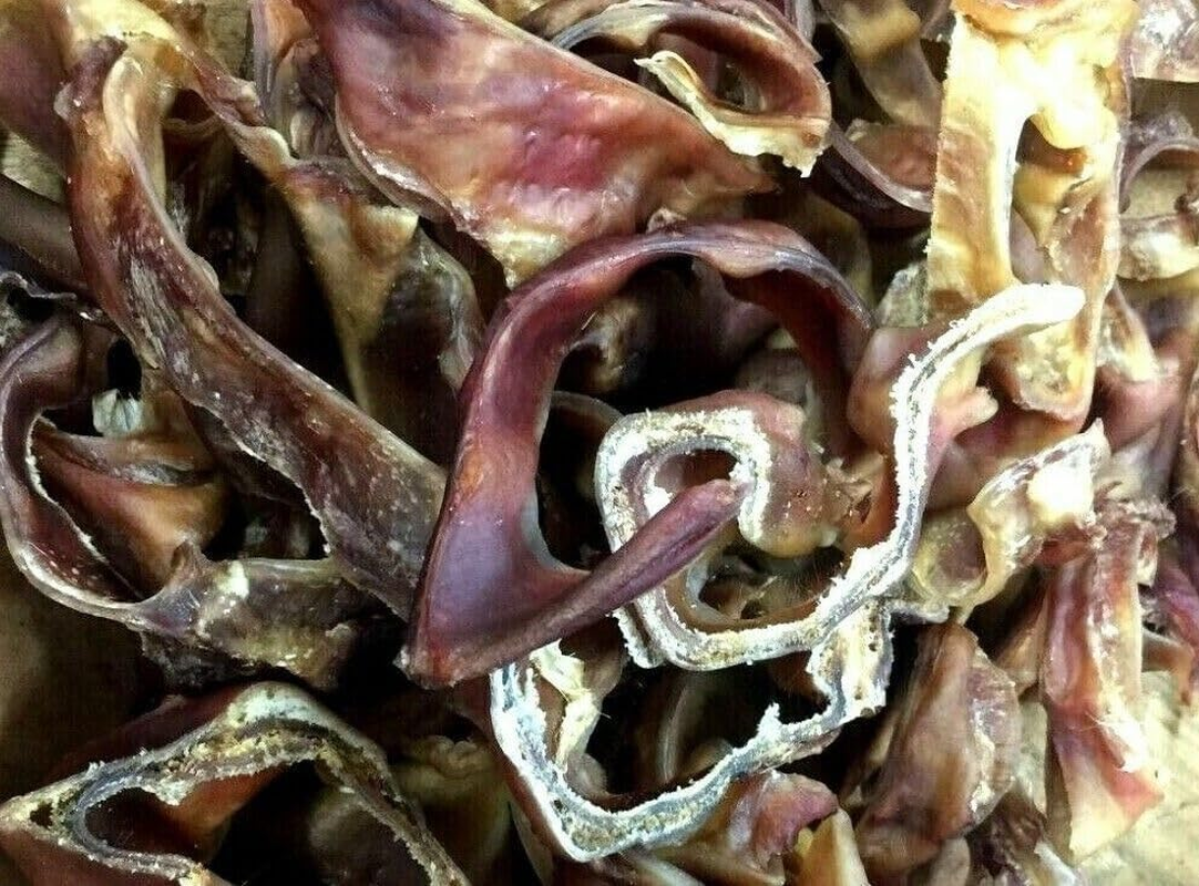 Doggie Dog Australian Sourced and Made Pig Ear Strips 250G Training Treat Clean Teeth