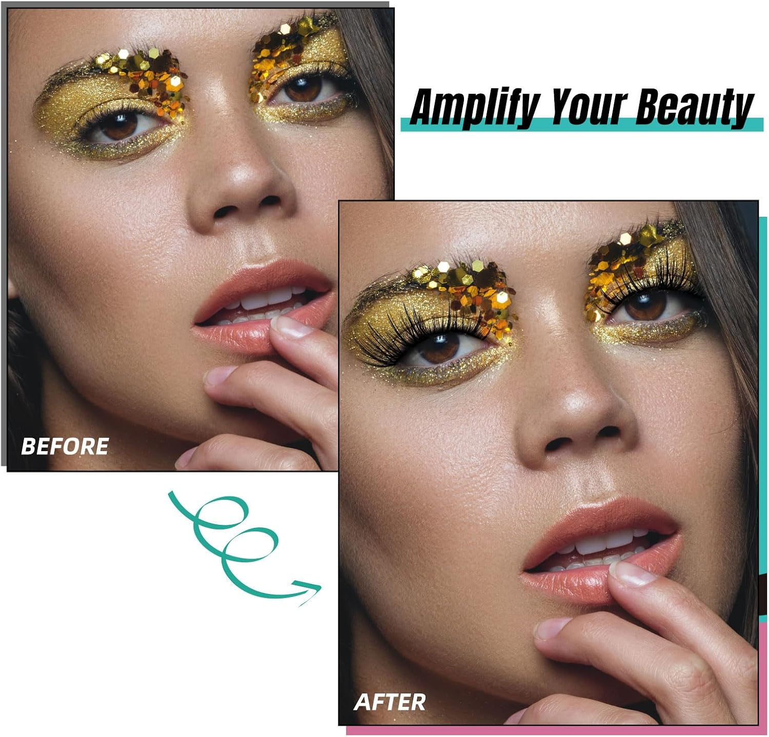 Lash Clusters Diy Eyelash Extensions Individual Lashes Cluster Wispy D Curl Eyelashes Extension Clusters Fluffy Natural 112Pcs False Lashes(V&R,D-Mix) image number 5