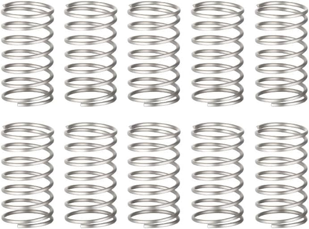 Small Compression Spring 10 Pcs Stainless Steel Steel Wire Diameter 0.7Mm, OD, 5Mm for Tools、Pen Pressure Spring、Diy Projects、Furnitures Repairs image number 3