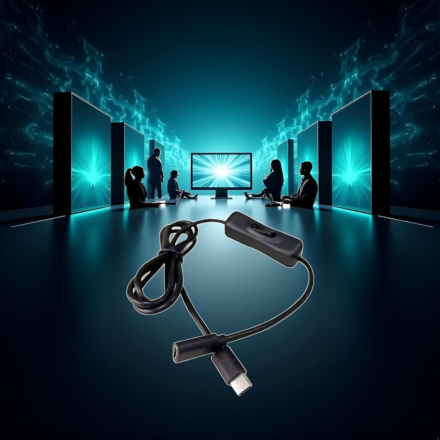 Black USB C Extension Cable with On/Off Switch Perfect for Charging and Data Transfer on Any Type C Device Type C Male to Female Cable Home Audio Accessories Cables and Interconnects