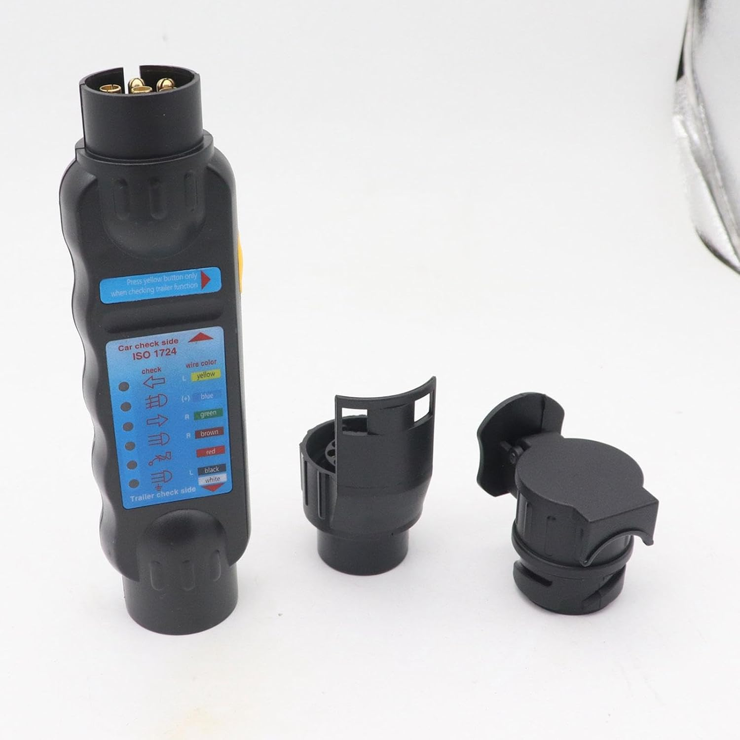 Magideal 7 Pin Trailer Tester Tool, 12V Truck Trailer Plug Socket Tester Trailer Light Tool image number 6