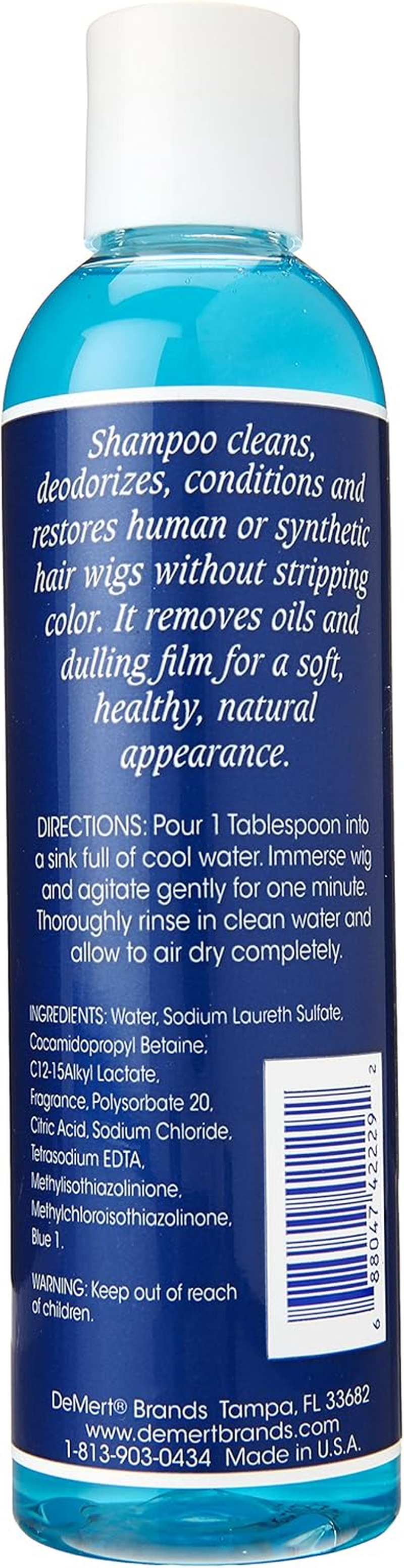 Demert Wig & Weave System Shampoo for Natural and Synthetic Hair 8 Oz