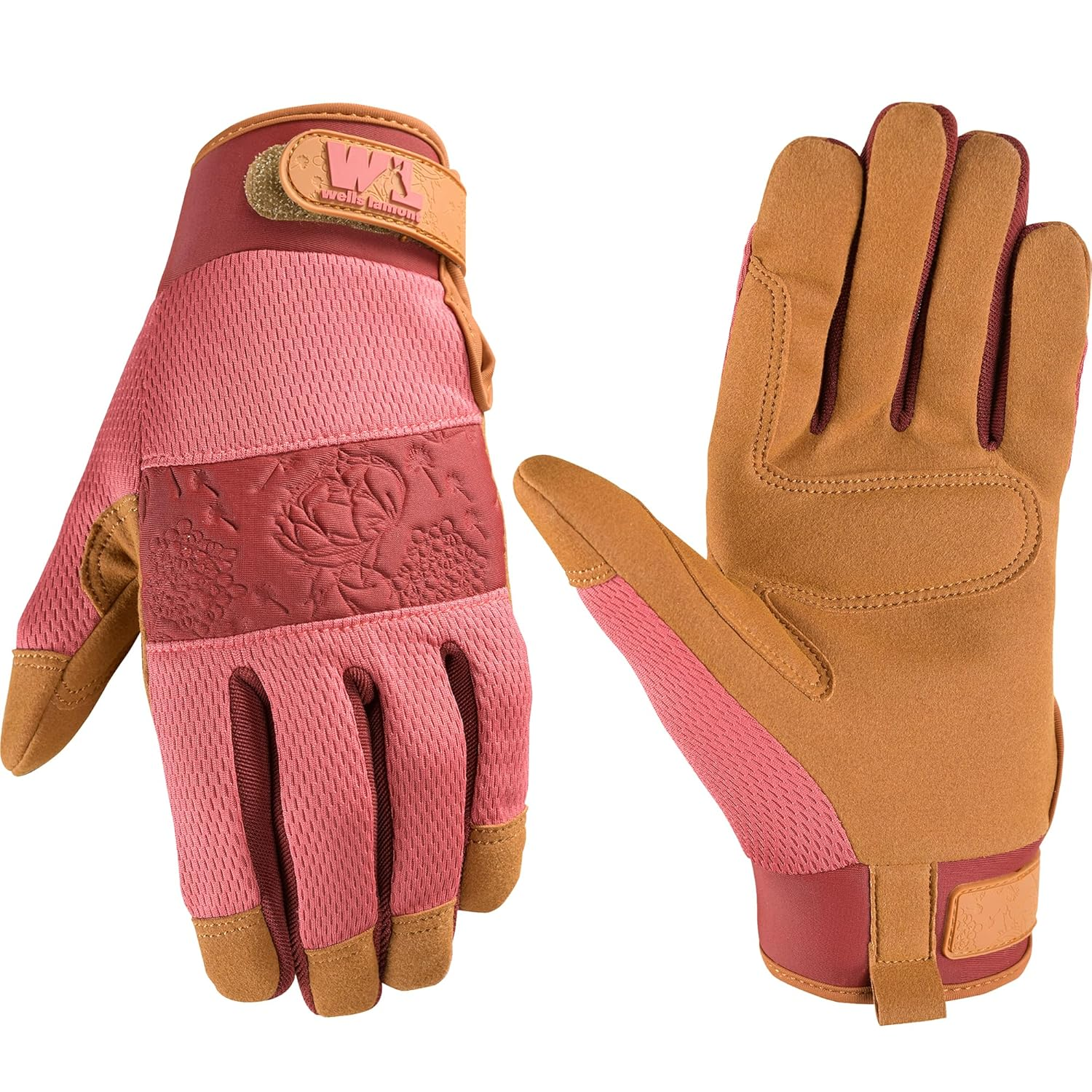 Wells Lamont Women'S High Dexterity Breathable Work and Gardening Gloves, Pink, Small (7759S-700)