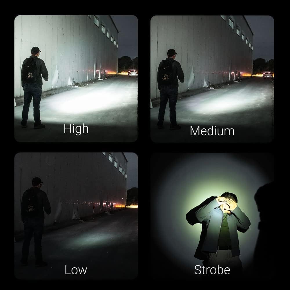 NEXTORCH LED Torch Rechargeable 1400 Lumens Handheld Torches High Powered EDC Flashlight Camping Light Super Bright Torch for Emergency, Camping and Hiking ED10 image number 4