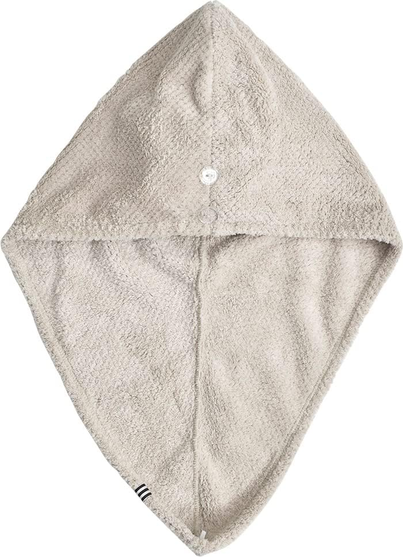 Gendai Hyakka Dimanche A567GG Quick Dry Hair Turban Greige Approx. 11.4 X 25.6 Inches (290 X 650 Mm) image number 4