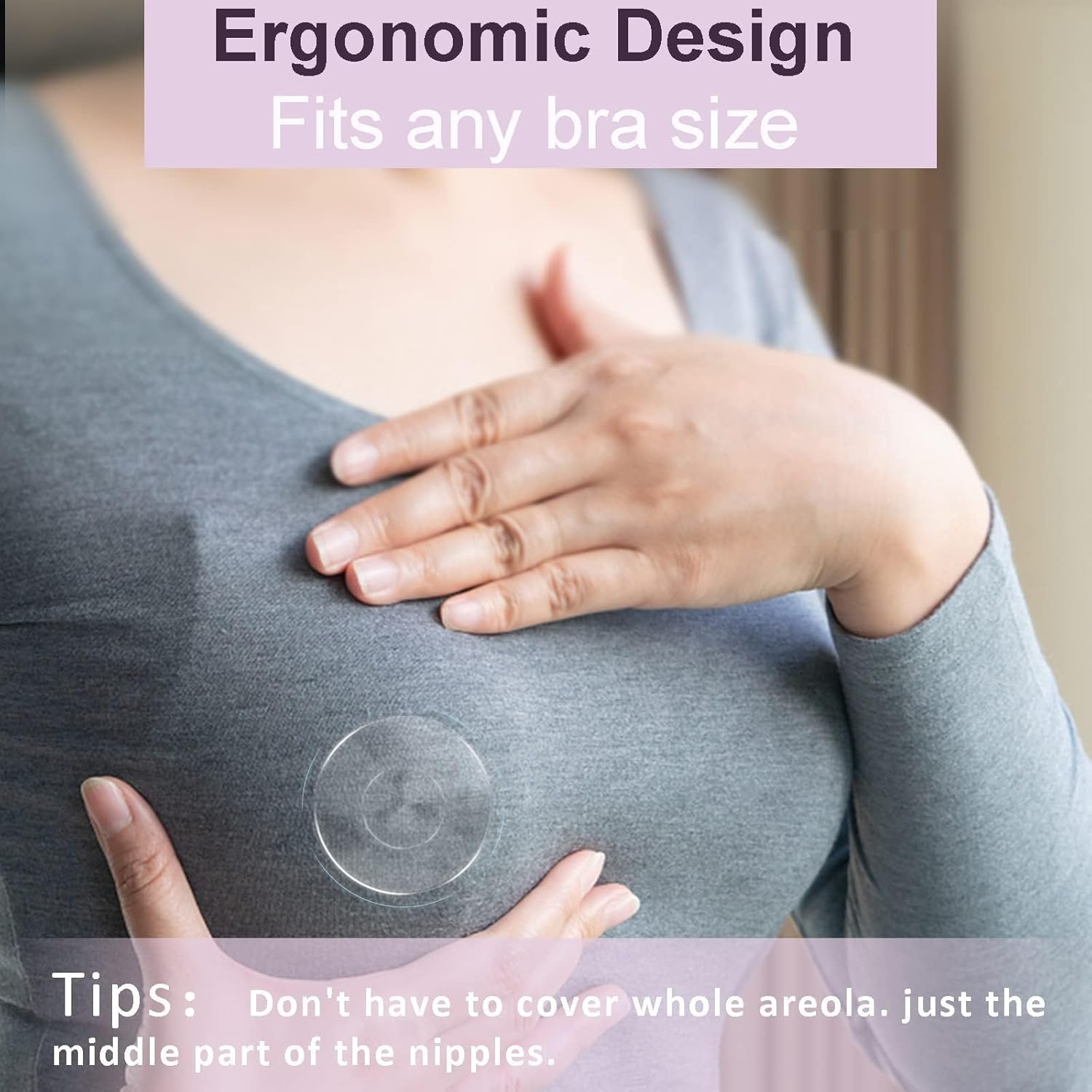 Kobuer the Original Silver Nursing Cups - Nipple Shields for Nursing Newborn, Newborn Breastfeeding Must Haves for Soothe and Protect Your Nursing Nipples - Trilaminate 999 Silver, Anti-Oxidation (Large)