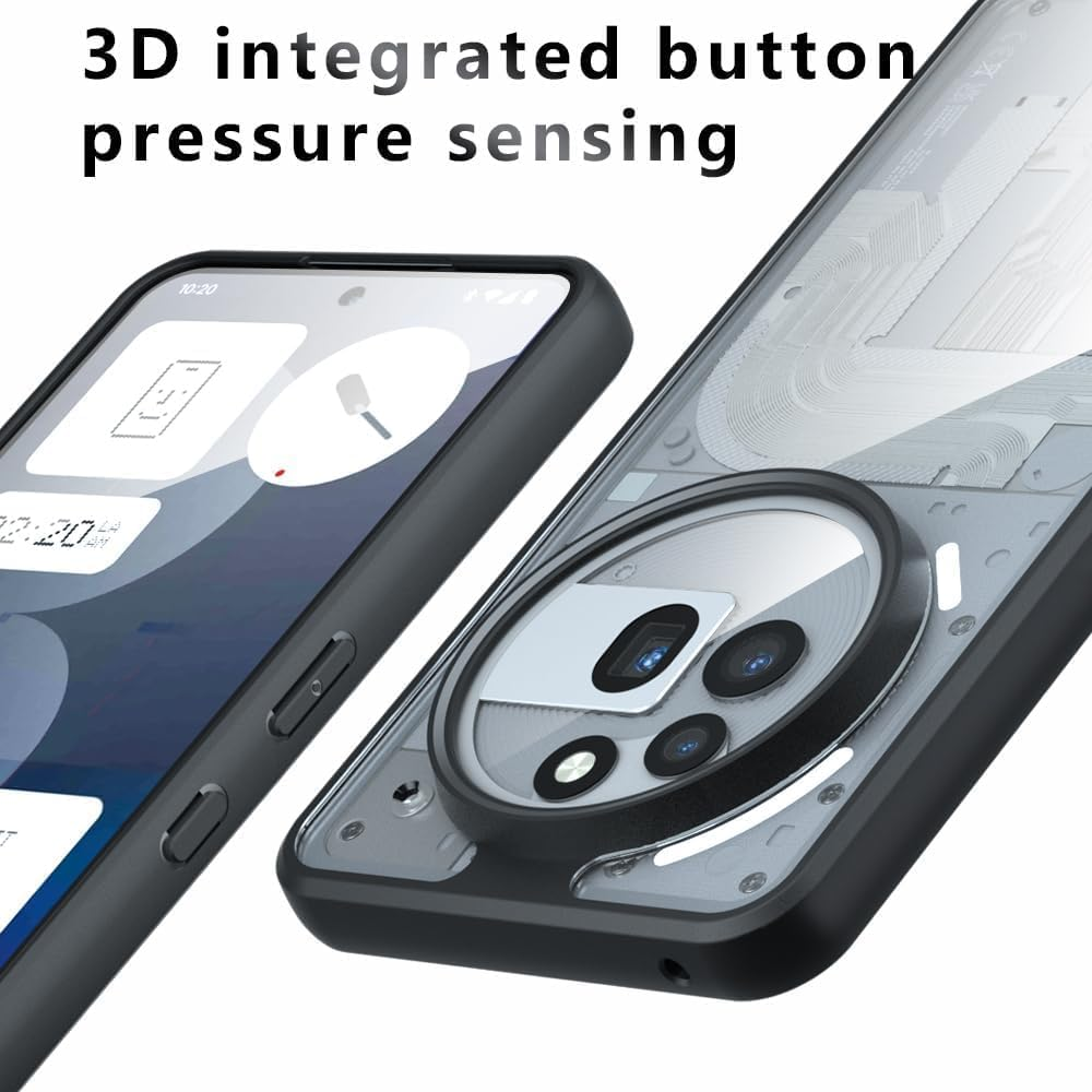 Matte Case for Nothing Phone 3A Pro/Nothing 3A Pro, Magnetic Mobile Phone Case, Shockproof Protective Case for Supports Magnetic Car Mount. CX image number 4