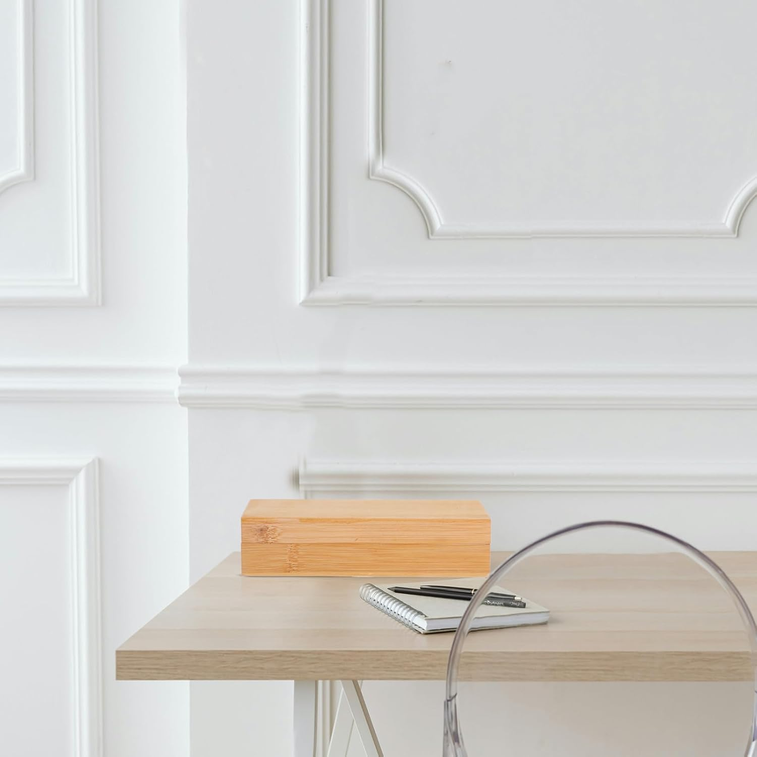 Box Wooden Storage Box with Lid Versatile Memory Keepsake Box for Crafts Art Supplies and Items for Home Office and School Use Decorative Centerpiece image number 1