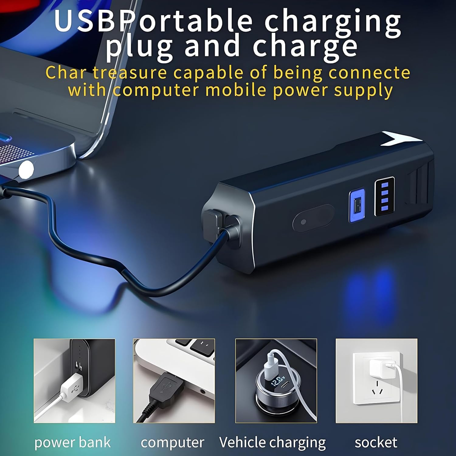 Anberyoo Bike Lights Front and Back, IPX6 Waterproof USB Rechargeable Bicycle Lights with Daylight Sensor, Battery Display, 4 Modes Super Bright 1200 Lumens LED Bike Light for Night Riding image number 5