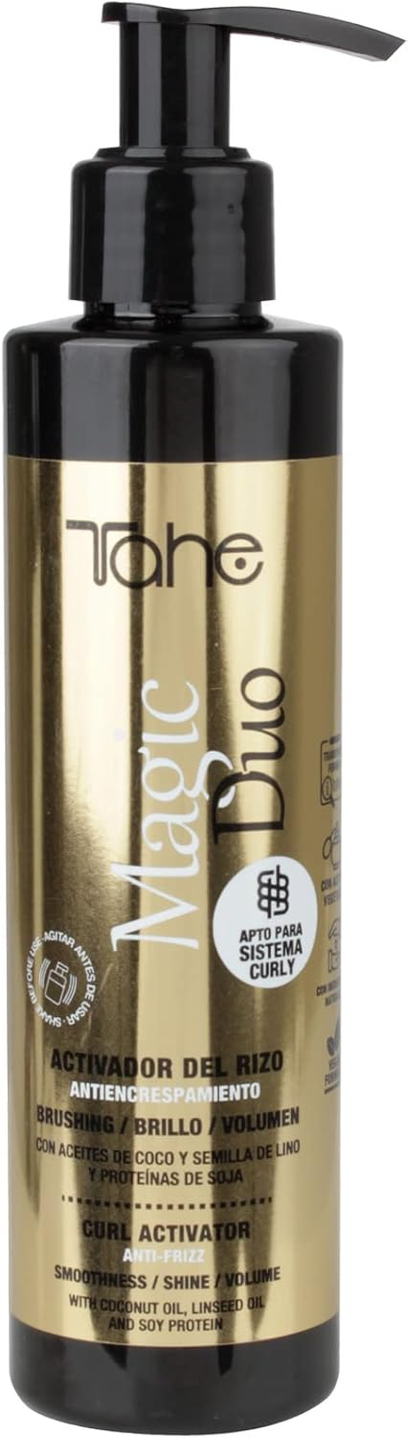 Tahe Duo Magic Curl Activator - Anti-Frizz Cream, 200 Ml image number 2