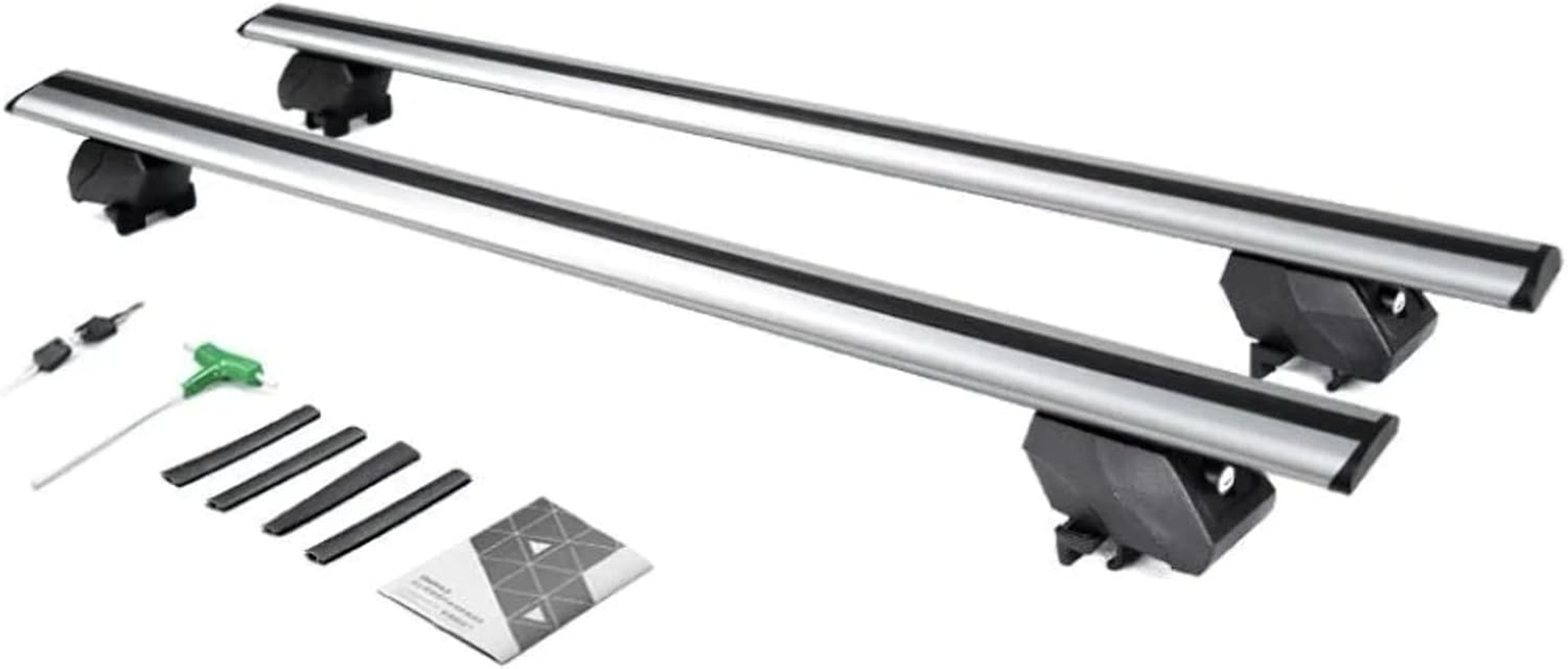 Cross Bars 127Cm Car Roof Rack Clip on Universal Lockable Aluminium Carrier Lock Rail Sedan