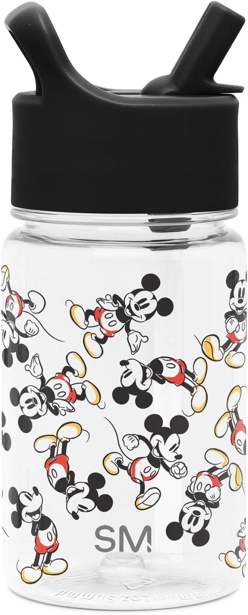 Simple Modern Disney 12Oz Summit Kids Tritan Water Bottle with Straw Lid for Toddler - Dishwasher Safe Travel Tumbler - Disney: Minnie Rainbows