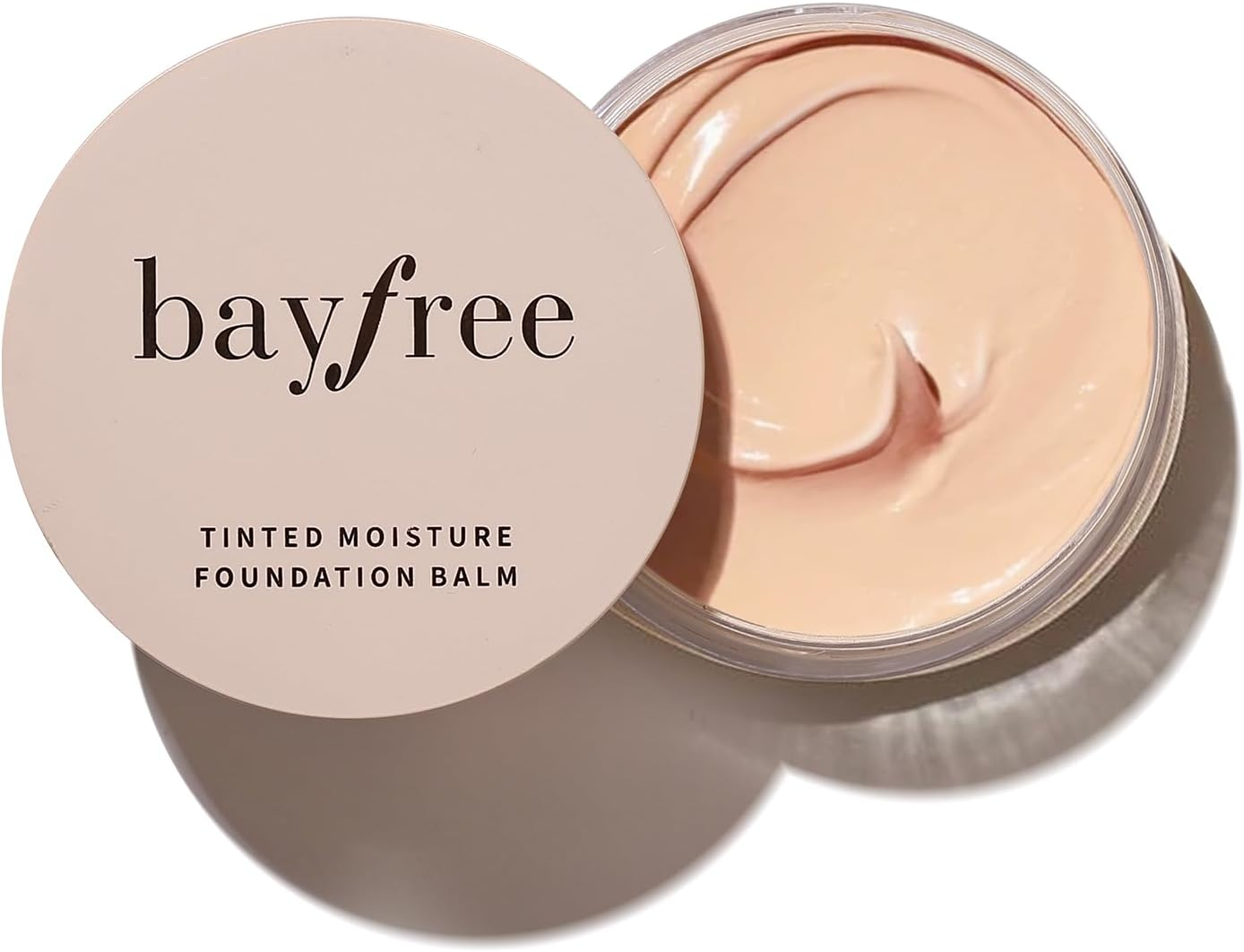 Bayfree Tinted Moisture Foundation Balm, All-Day Wear Full Coverage Foundation, Hydrating & Weightless, Sweatproof & Humidity-Resistant, Buildable Natural Finish, Vegan Korean Makeup