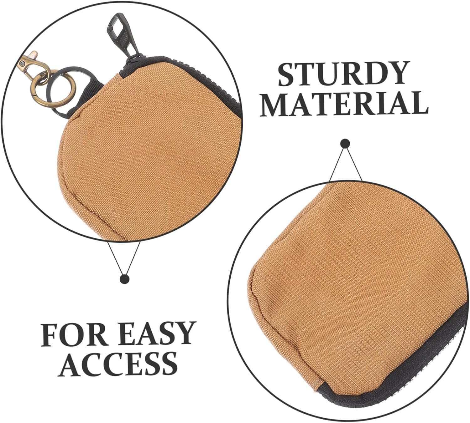 FUNOMOCYA Travel Organizer Bag Lanyard Storage for Earphones Keys Cards Coins Daily Use Essential image number 1