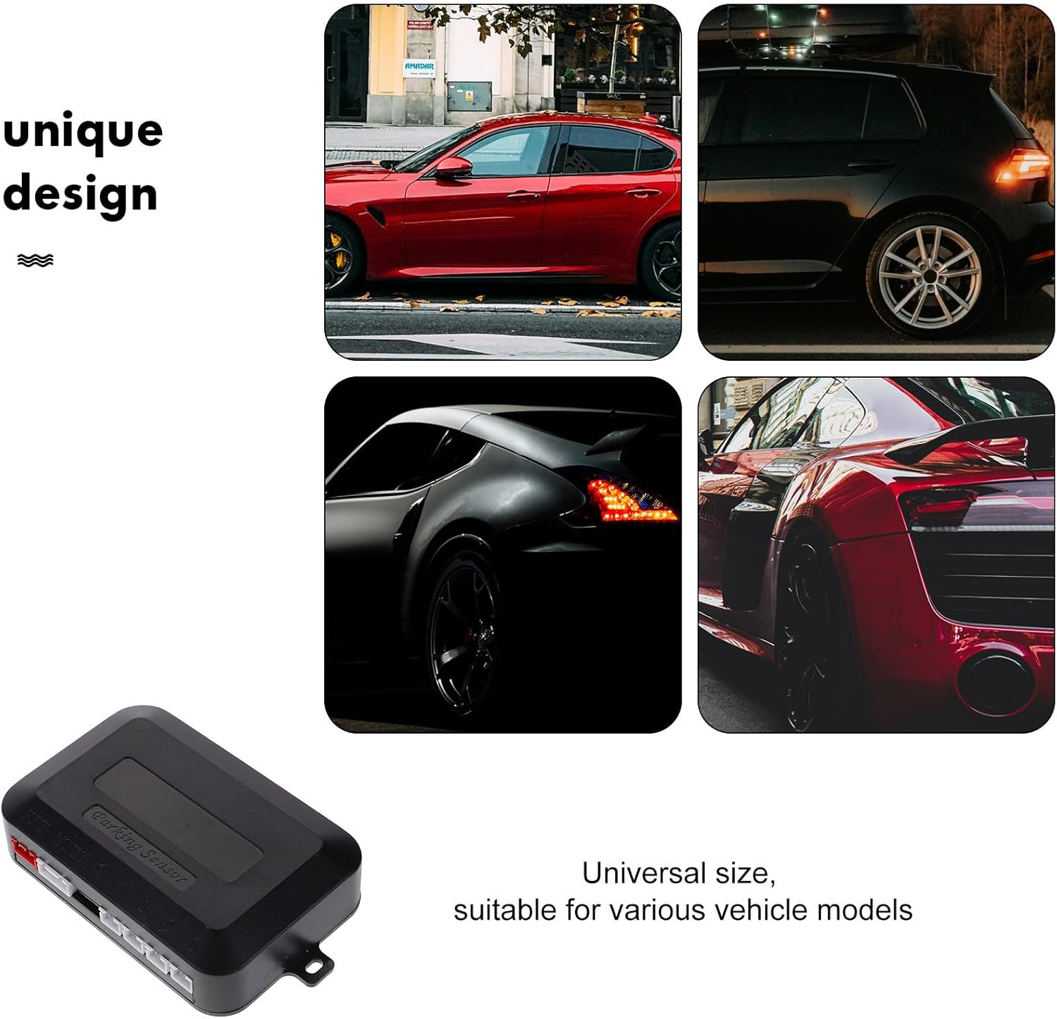 Gatuida 1 Set Reversing Radar Backup Sensor Kit Sensor Reverse Sensor for Car Parking Sensor Kit Parking Sensors for Cars Car Parking Sensor Car Backing Warning Plastic image number 5