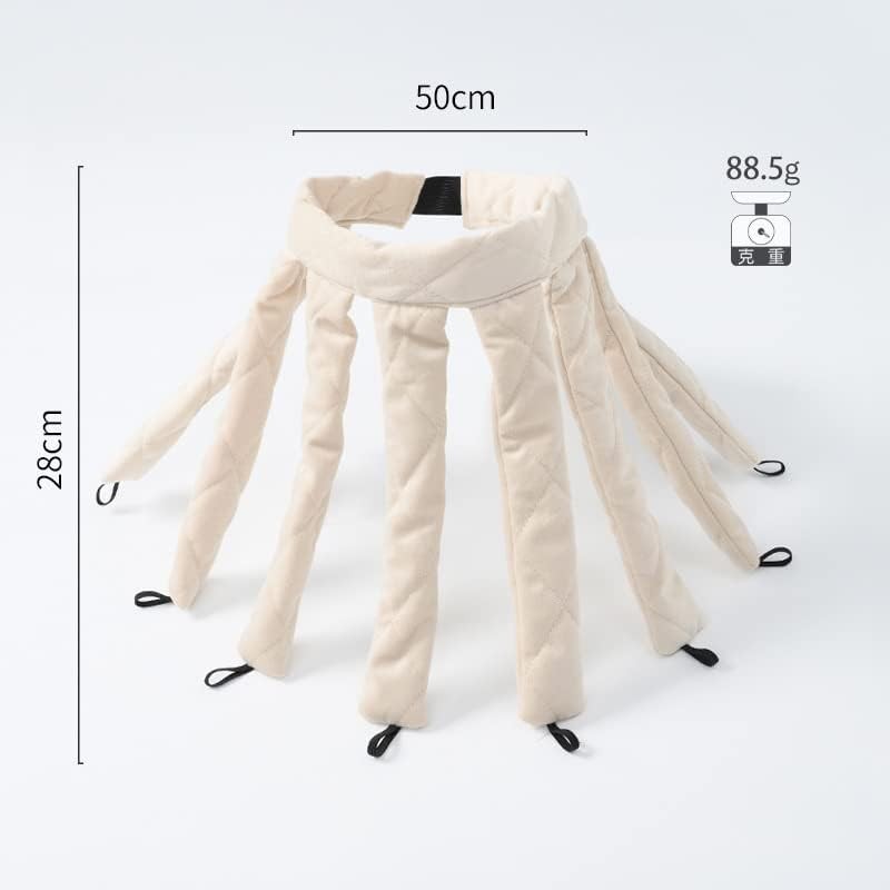Octopus Heatless Hair Curler Headband - Effortless Overnight Curls with Eight Claw Design, Perfect for Hair Styling image number 4