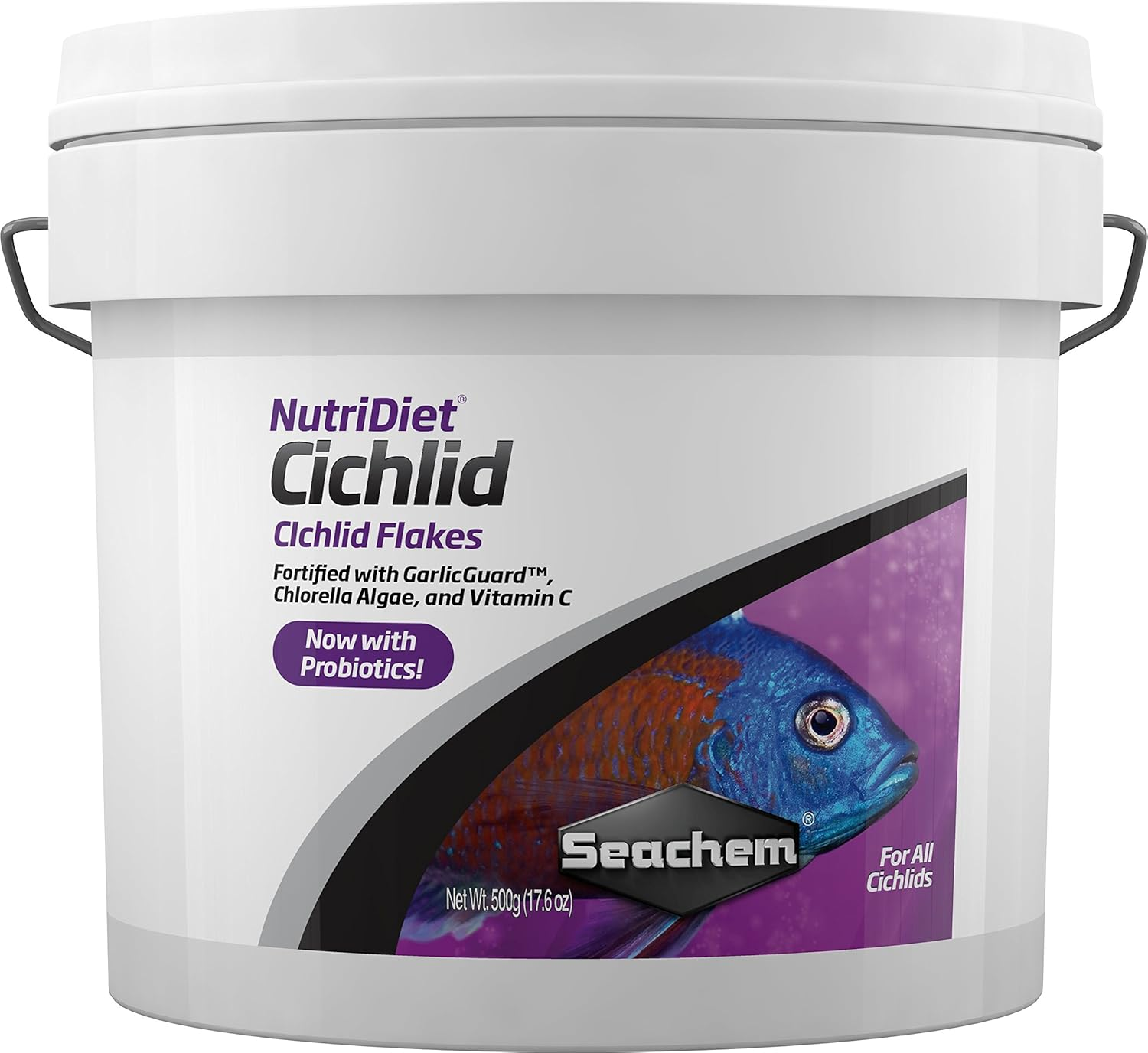 Seachem Cichlid Flakes with Probiotics,