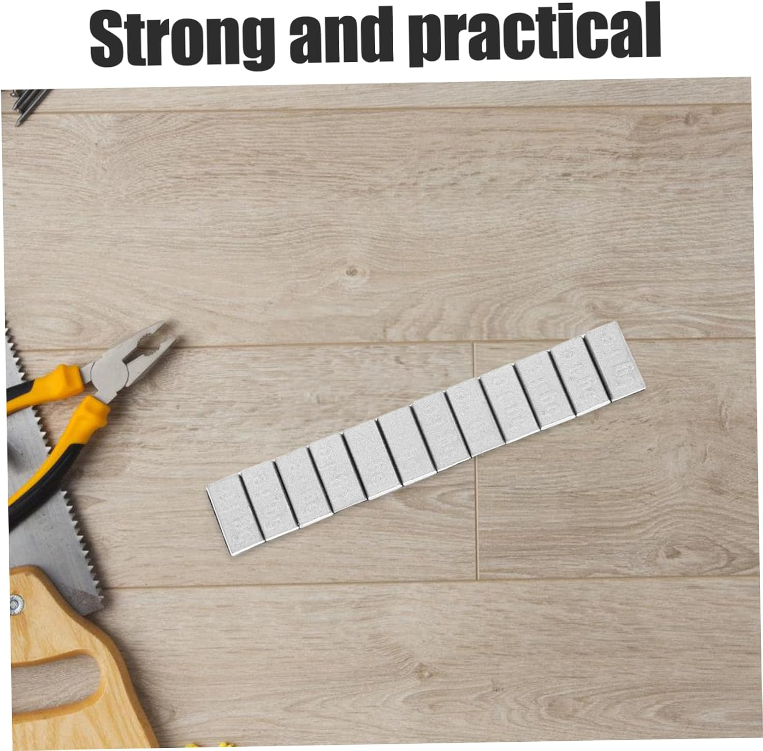 COSMEVIVI Car Wheel Balance Weight Blocks 7-Strips Pack Adhesive Heavy Duty Tire Weights Vehicle Tire Replacement Accessories for Automotive Tyres and Wheels image number 6