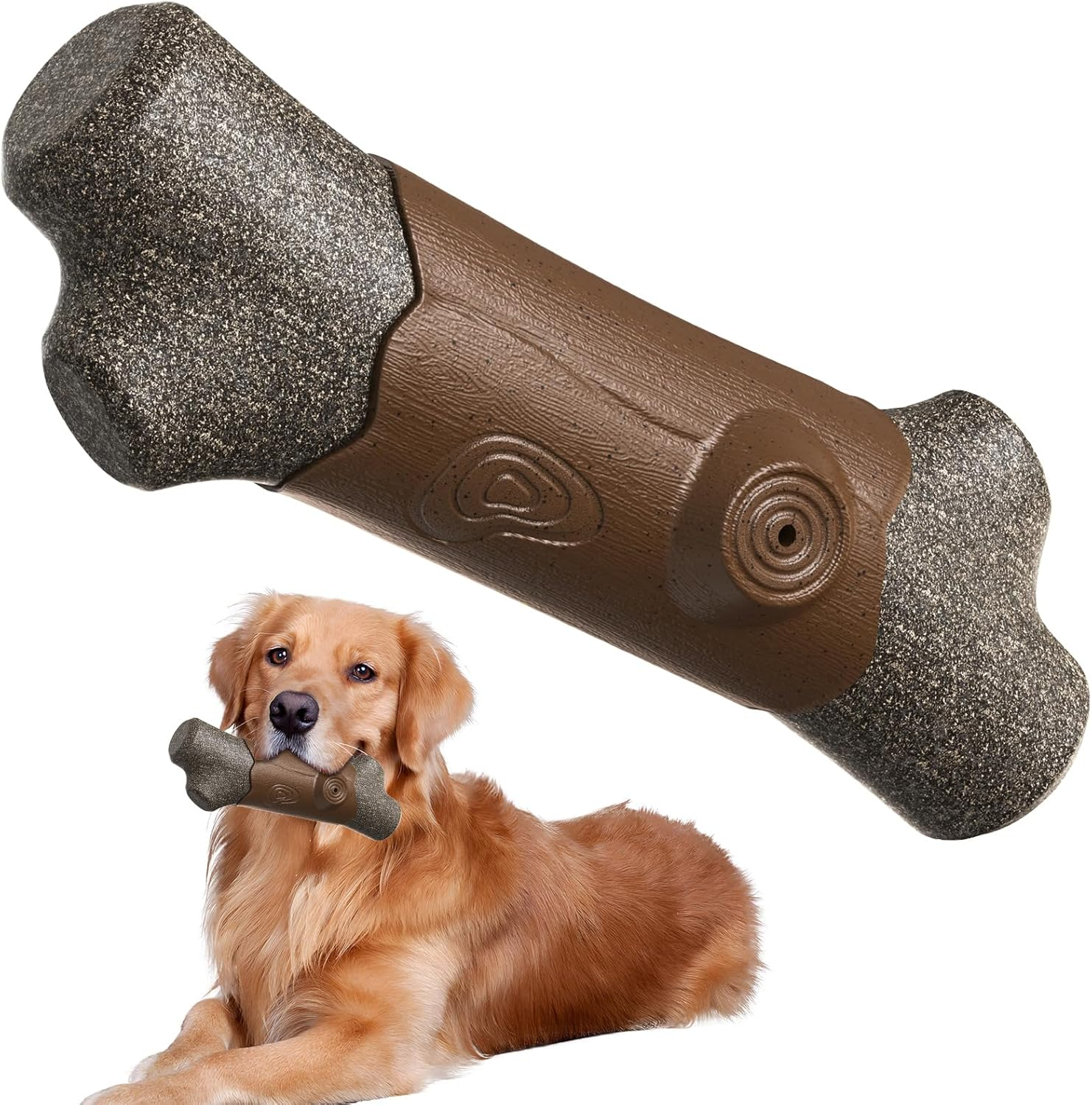 Jasonwell Dog Chew Toys for Large Medium Breed Aggressive Chewer Durable Dog Chew Toys Squeaky Dog Birthday Toy Dog Toothbrush Interactive Tough Nylon Indestructible Dog Toy for Large Dogs image number 4