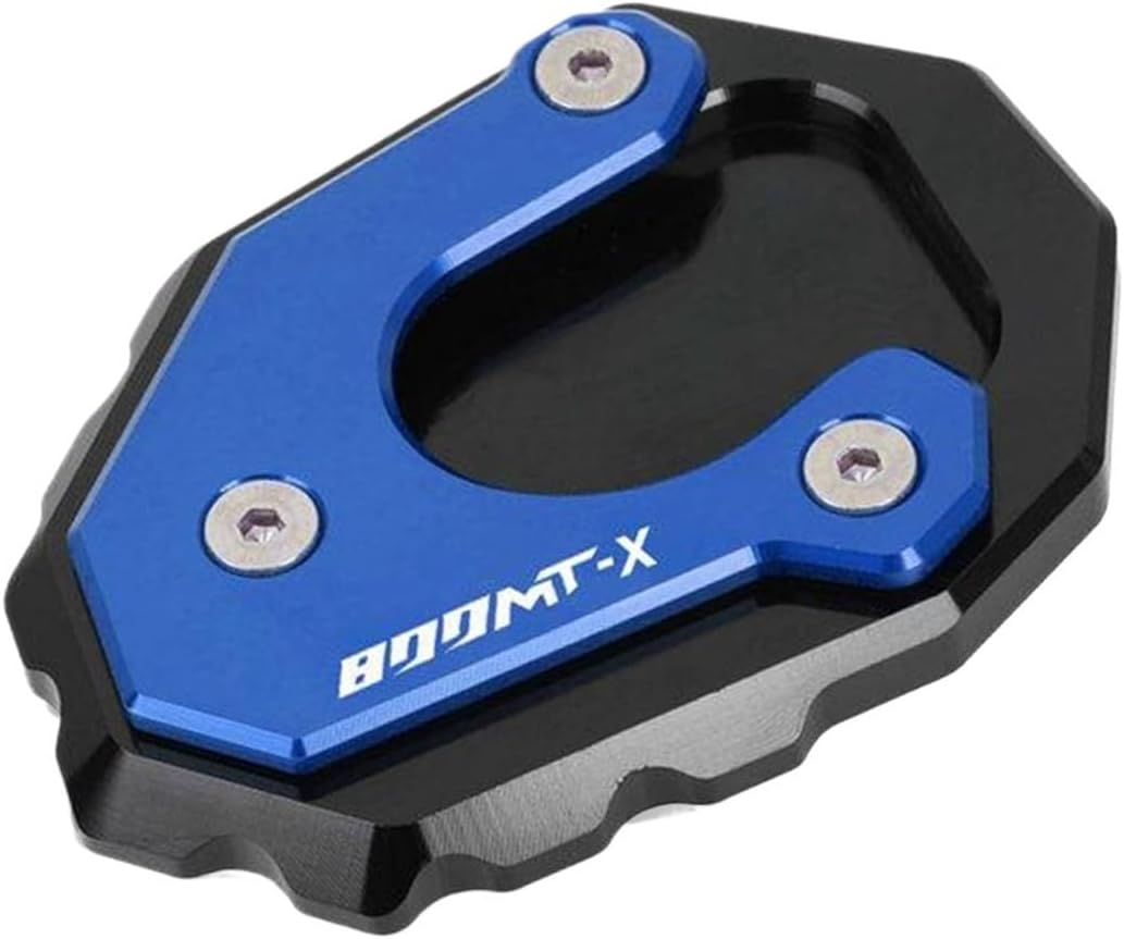 Compatible with CFMOTO 800MT-X 800MTX 2024 2025 Motorcycle CNC Kickstand Foot Side Stand Extension Pad Support Plate Pedal Footrest 800 Mt-X(Black)