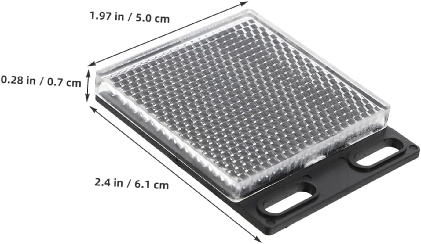 Holibanna 5Pcs Square Reflector Safety Beam Gate Opener Garage Door Protective Reflector Hood for Rain Snow Construction Sites Vehicle image number 5